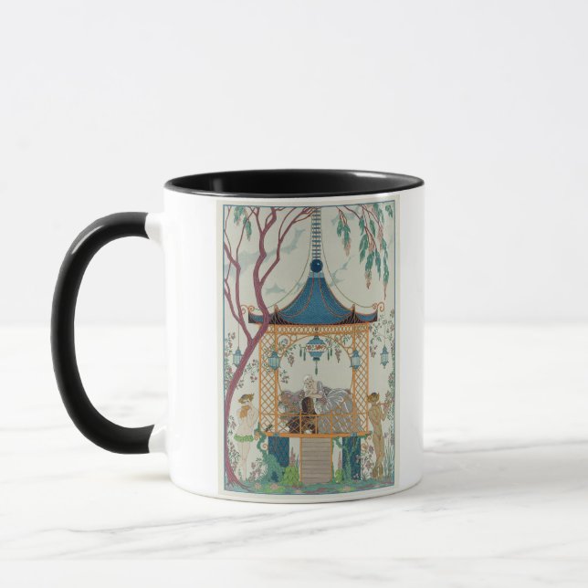Illustration for 'Fetes Galantes' by Paul Verlaine Mug (Left)