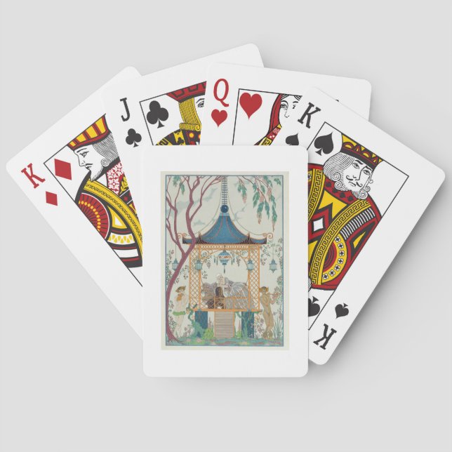 Illustration for 'Fetes Galantes' by Paul Verlaine Poker Cards (Back)