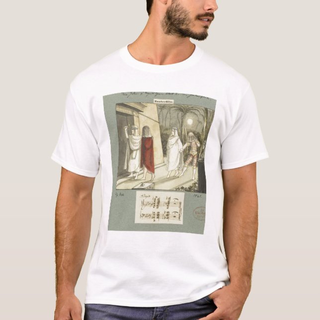 Illustration for Mozart's 'The Magic Flute', 1845 T-Shirt (Front)
