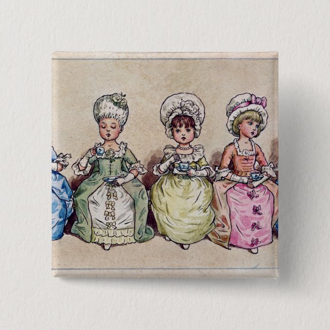 Illustration for 'St. Valentines Day', 1914 Button (Front)