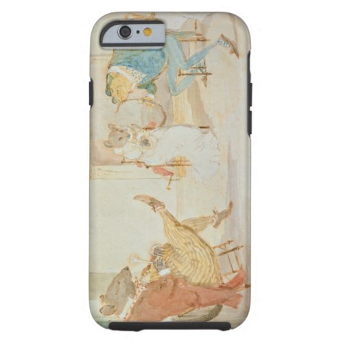 Illustration from A Frog He Would a Wooing Go Tough iPhone 6 Case