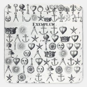 Illustration from Book 9 Square Sticker