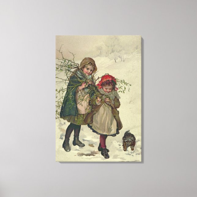 Illustration from Christmas Tree Fairy, pub. 1886 Canvas Print (Front)