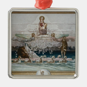 Illustration from Dante's 'Divine Comedy' 2 Metal Ornament