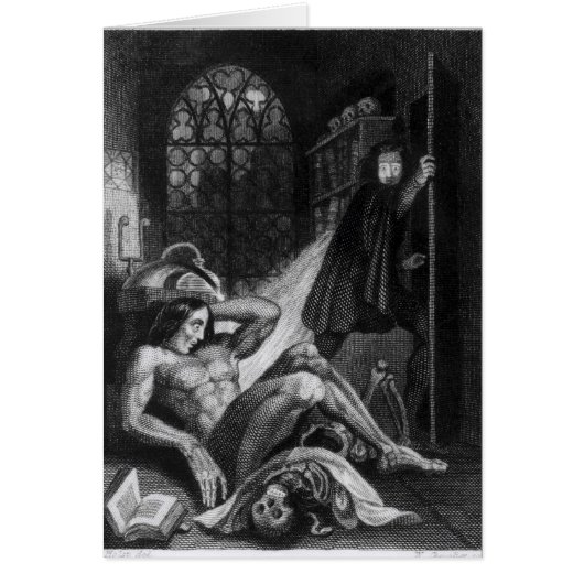 Illustration from 'Frankenstein' Cards (Front)