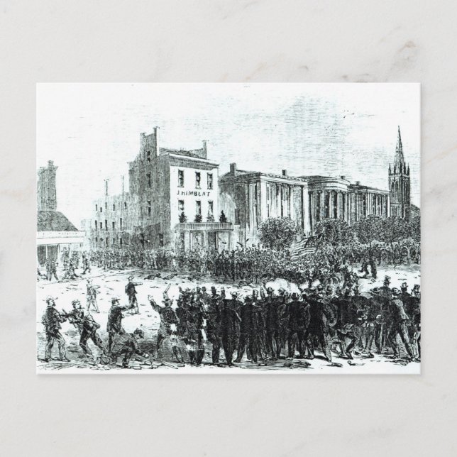 Illustration from 'Harper's Weekly' magazine Postcard (Front)