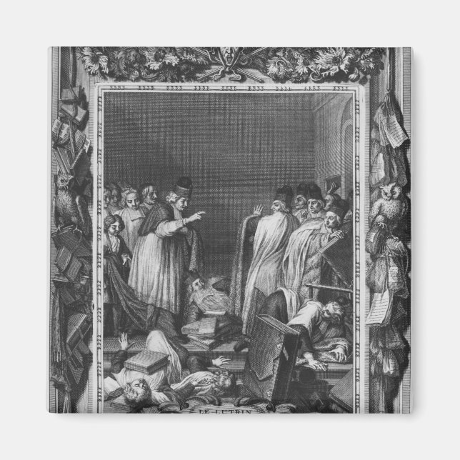 Illustration from 'Le Lutrin' by Nicolas Magnet (Front)