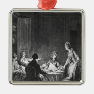 Illustration from 'L'Emile' Metal Ornament