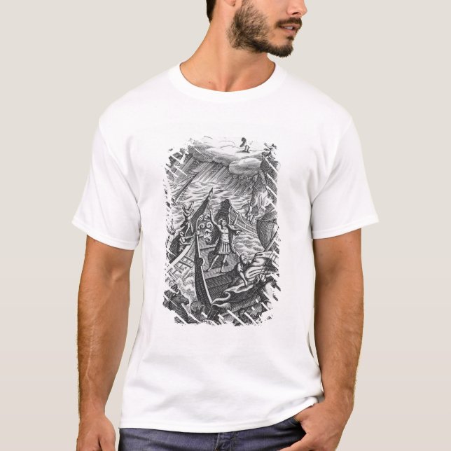Illustration from 'The Aeneid' by Virgil T-Shirt (Front)