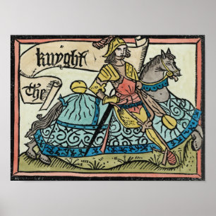 Illustration from 'The Canterbury Tales' Poster