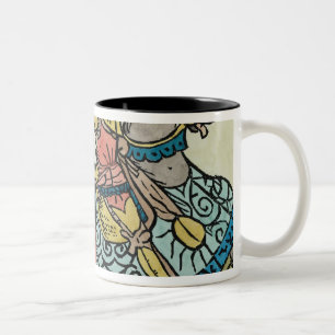 Illustration from 'The Canterbury Tales' Two-Tone Coffee Mug