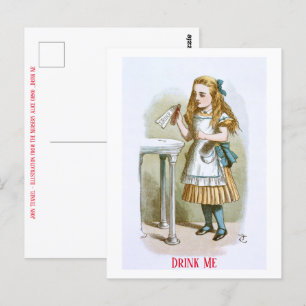 Illustration from The Nursery Alice - Drink Me Postcard