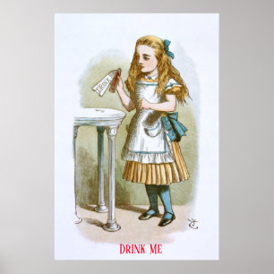 Illustration from The Nursery Alice - Drink Me Poster