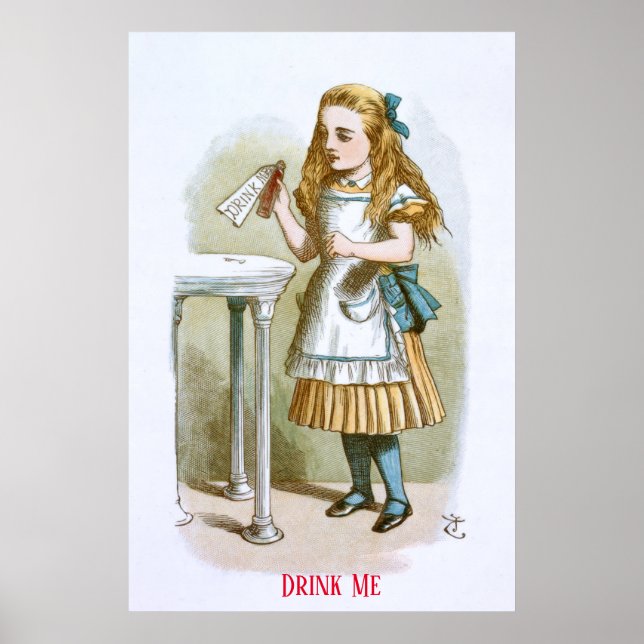 Illustration from The Nursery Alice  - Drink Me Poster (Front)