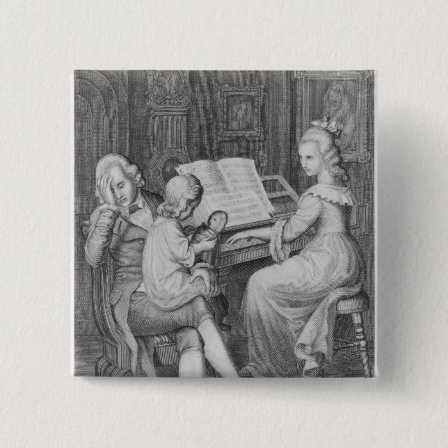 Illustration from 'The Sorrows of Werther' Button (Front)