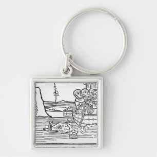 Illustration from 'The Voyage of St. Brendan' Keychain