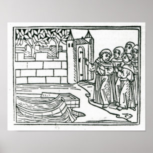 Illustration from 'The Voyage of St. Brendan' Poster