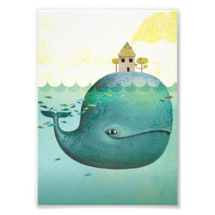 illustration good whale,Photo Enlargement Photo Print
