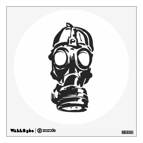 illustration hand drawn of sketch Gas mask Wall Decal