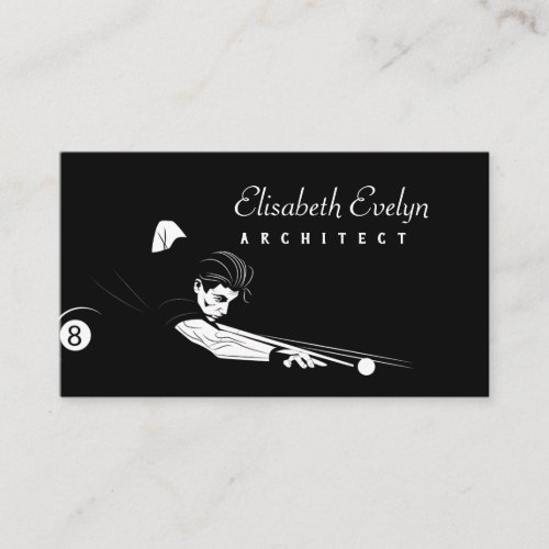 illustration in black and white business card