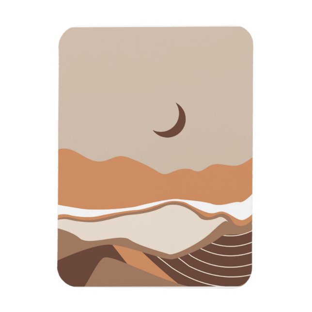 Illustration landscapes magnet (Vertical)