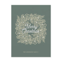 illustration leaves abeto corona of green Christma