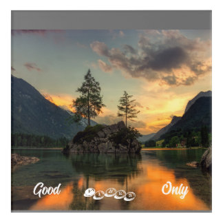 Illustration Nature Phrase Acrylic Wall Art