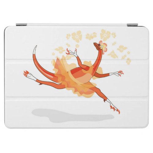 Illustration Of A Ballerina Dancing Raptor 2 iPad Air Cover
