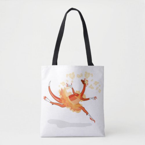 Illustration Of A Ballerina Dancing Raptor 2 Tote Bag