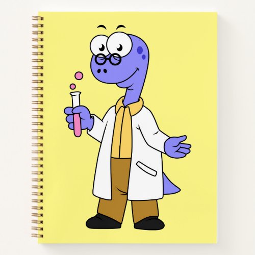 Illustration Of A Brontosaurus Chemist Notebook