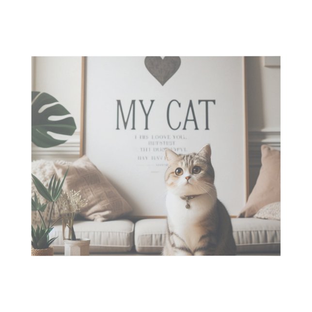 Illustration of a Cat  Gallery Wrap (Front)