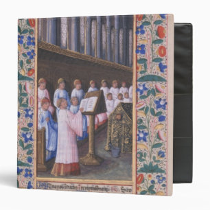 Illustration of a funeral service binder