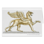 Illustration of a griffin statue (Front Horizontal)