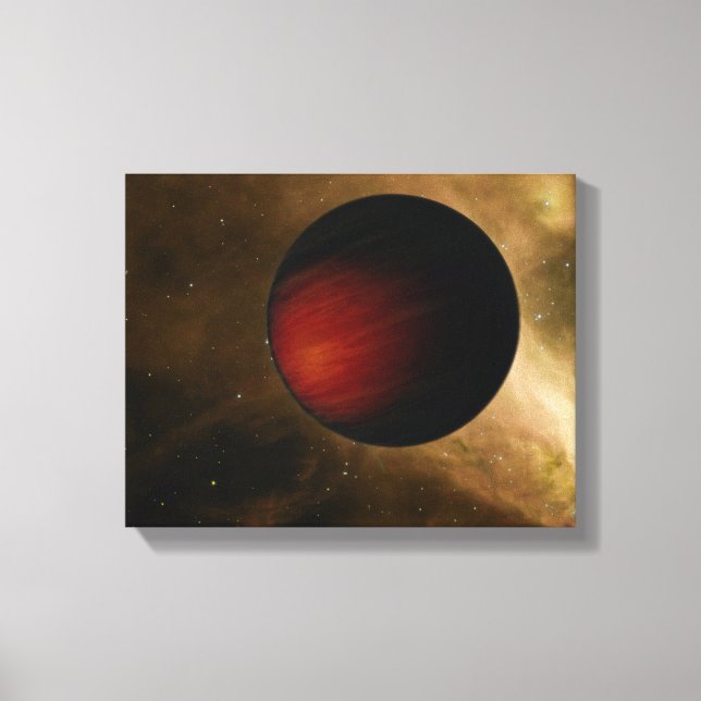 Illustration of a hot Jupiter called HD 149026b Canvas Print (Front)