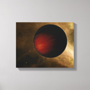 Illustration of a hot Jupiter called HD 149026b Canvas Print