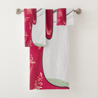 Illustration Of A Japanese Women - Bath Towel Set
