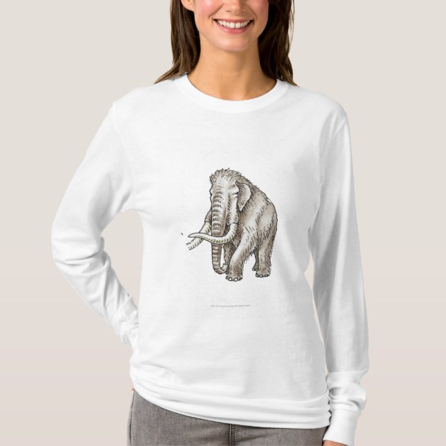 Illustration of a mammoth T-Shirt (Front)