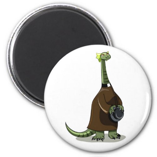 Illustration Of A Plateosaurus Dressed As A Priest Magnet