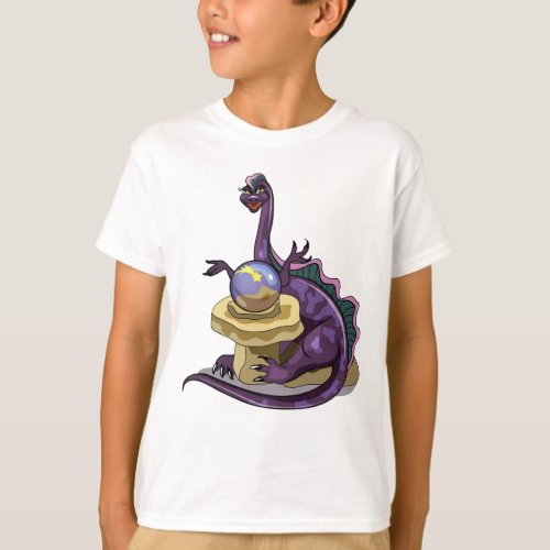 Illustration Of A Plateosaurus Fortune Teller T_Shirt