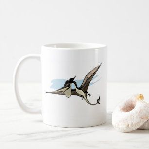 Illustration Of A Pteranodon Dinosaur. Coffee Mug