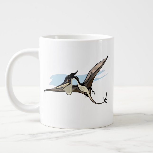 Illustration Of A Pteranodon Dinosaur. Giant Coffee Mug (Left)