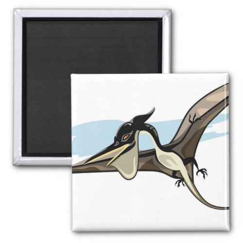 Illustration Of A Pteranodon Dinosaur Magnet