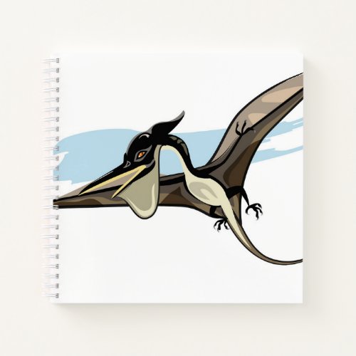 Illustration Of A Pteranodon Dinosaur Notebook