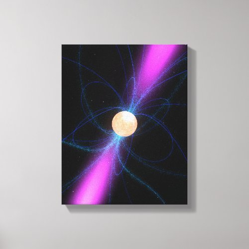 Illustration of a pulsar 2 canvas print