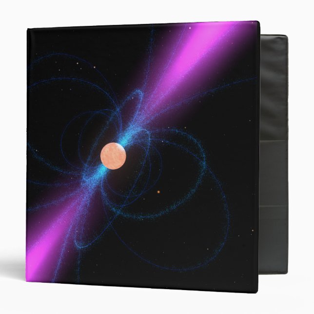 Illustration of a pulsar 3 ring binder (Front/Inside)