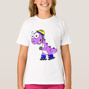 Illustration Of A Skating Tyrannosaurus Rex. T-Shirt