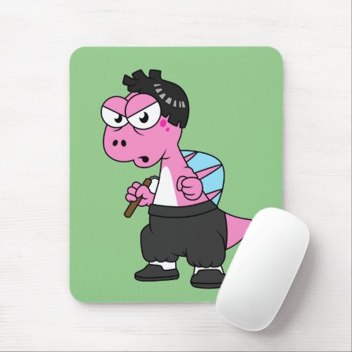 Illustration Of A Spinosaurus Bruce Lee Mouse Pad