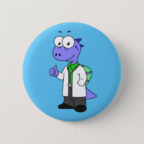 Illustration Of A Spinosaurus Doctor Button