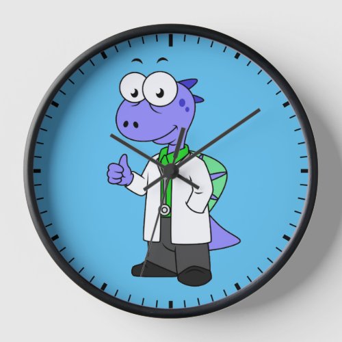 Illustration Of A Spinosaurus Doctor Clock