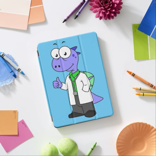 Illustration Of A Spinosaurus Doctor iPad Air Cover